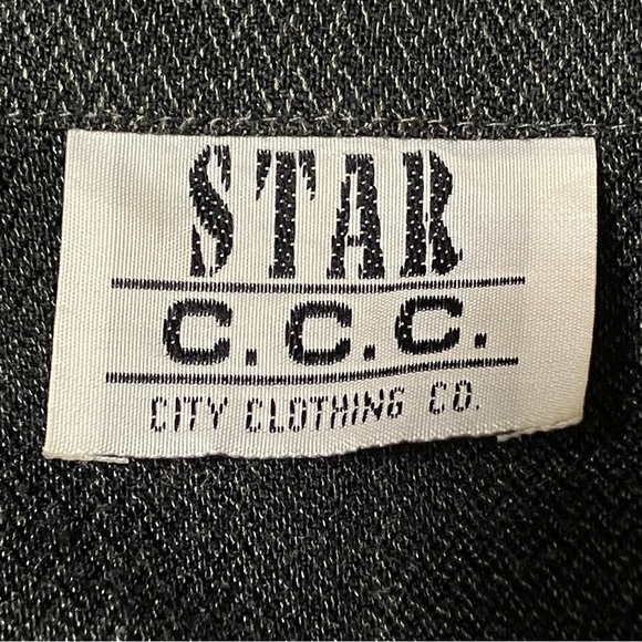 Vintage 90s Star C.C.C. Gray Zip Jacket - Picture 7 of 8